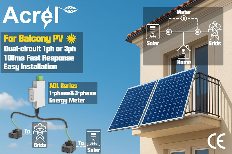 Acrel lanceert de ADL-serie energiemeter met dubbele circuits en externe CT's