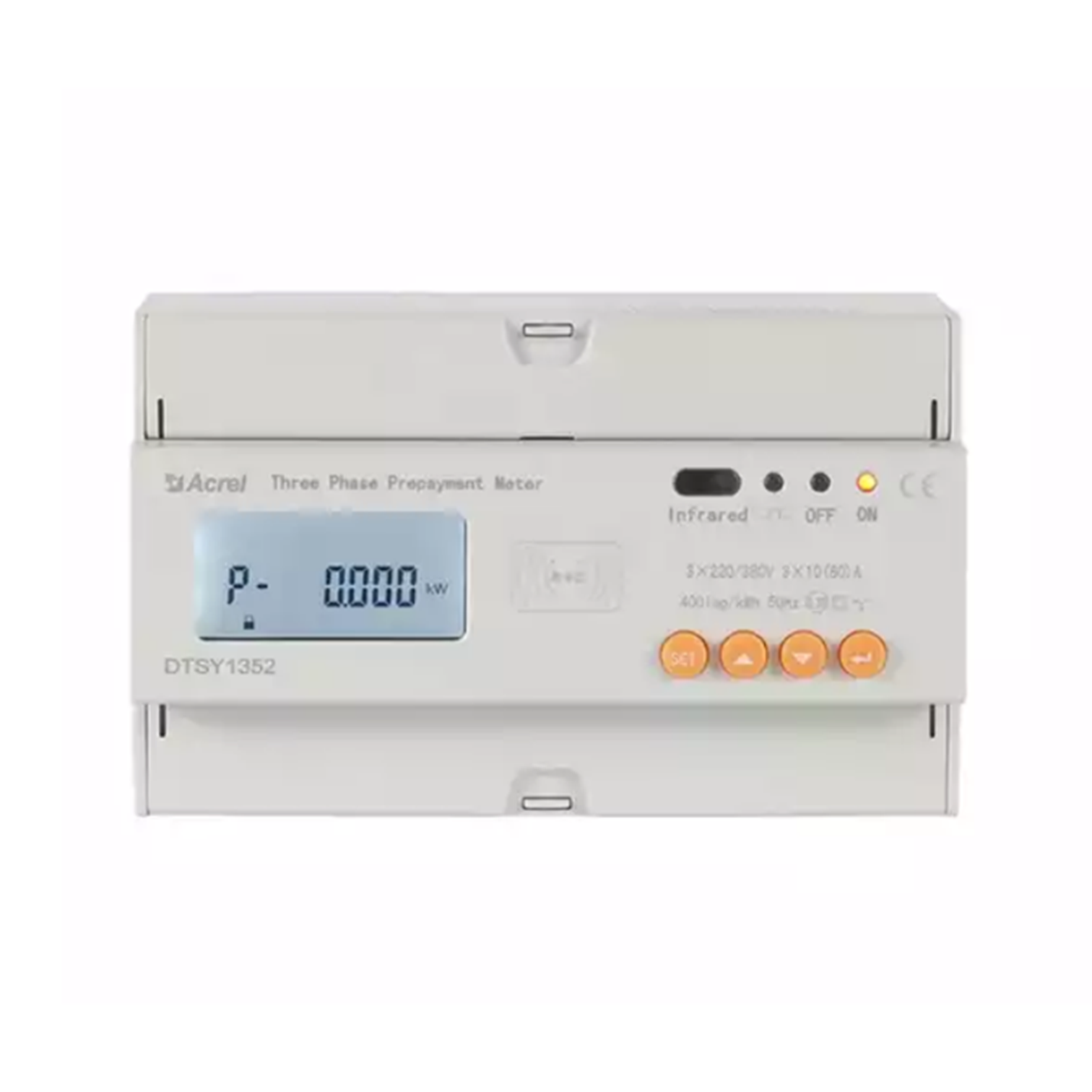 Draadloze AC driefasige 80A prepaid-meter voor factureringssysteem