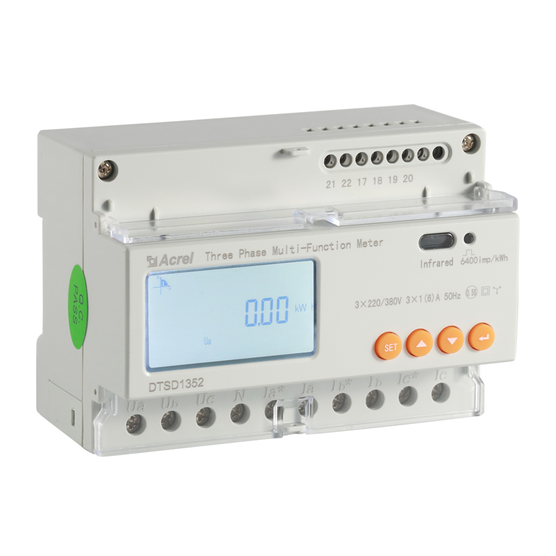 DTSD1352 AC driefasige energiemeter voor zonne-omvormer nul export